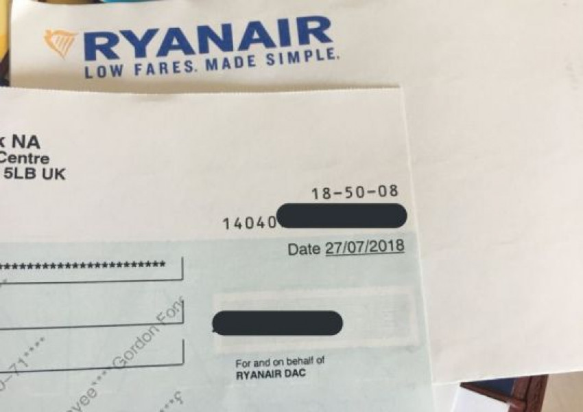 Ryanair обезщети пътниците си с невалидни чекове